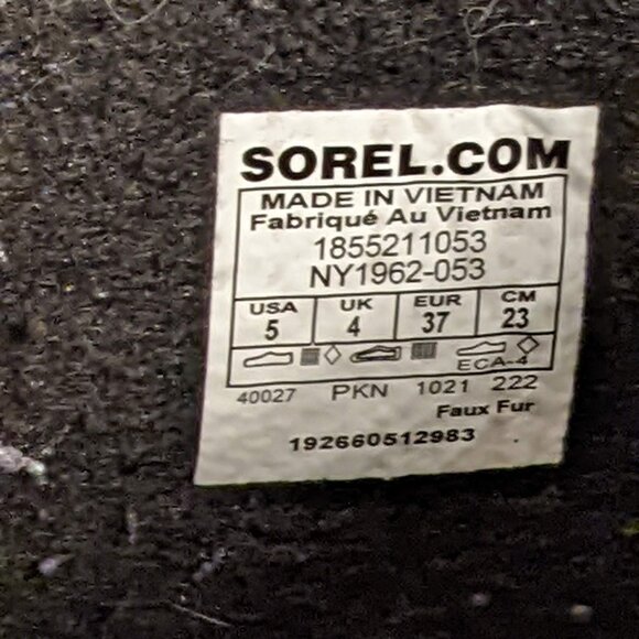 Sorel Winter Snow Boots Size 5 - Grey - Picture 5 of 5